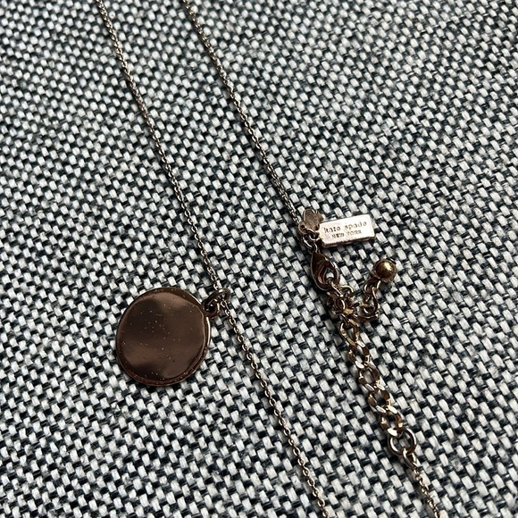 Kate Spade “Stop and Smell the Roses ” Rose Gold Pendant Necklace - Picture 12 of 16